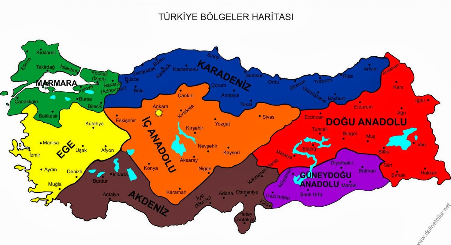 Turkiye Iller Haritasi : Türkiye İller Bazında Doktora Mezunları ...