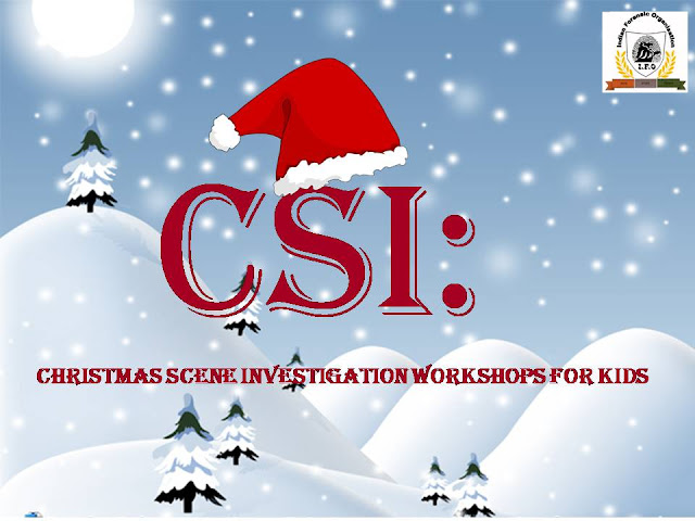 Forensic Expert's Blog (I.F.O): CSI: Christmas Scene Investigation Workshops