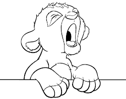disney lion king cartoon drawing coloring kid colour
