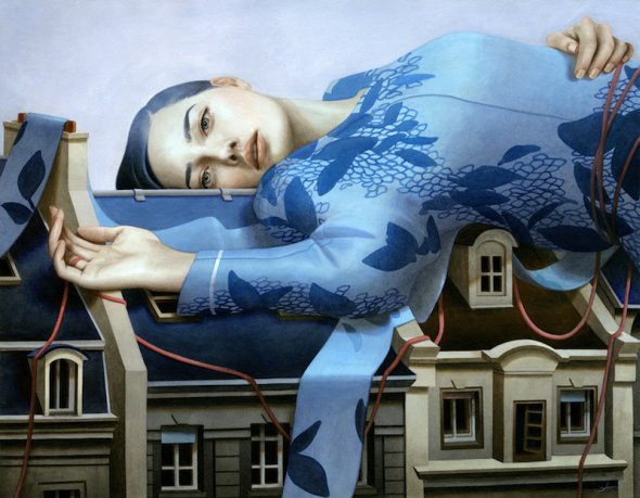 As surreais e oníricas pinturas tradicionais de Tran Nguyen Tran Nguyen deviantart pinturas ilustrações tradicionais surreais fantasia sonhos mulheres feminilidade