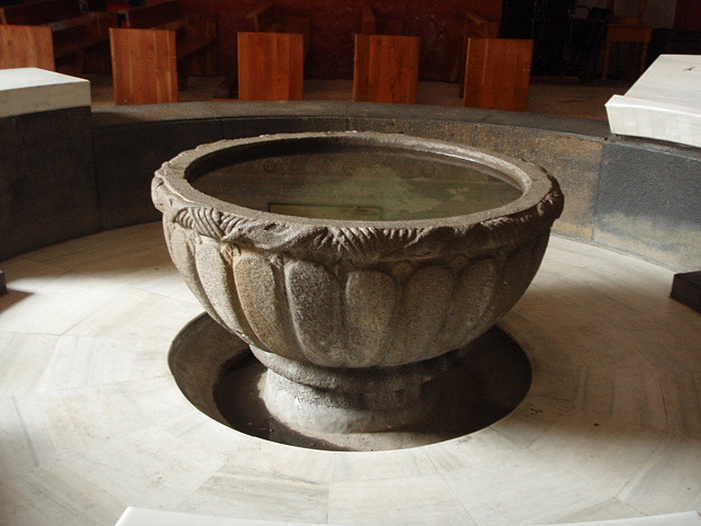 colonialmexico: Cuernavaca Cathedral: The Baptismal Fonts