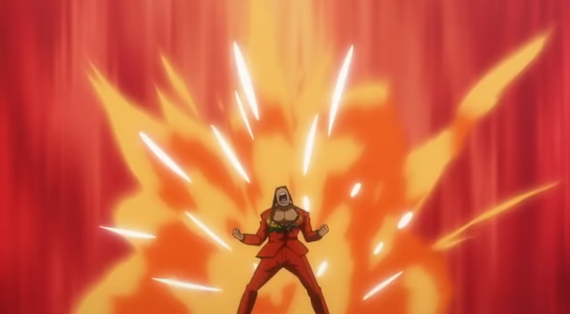 Max Malicious Moonsault Furio Tigre Ace Attorney anime fiery explosion background