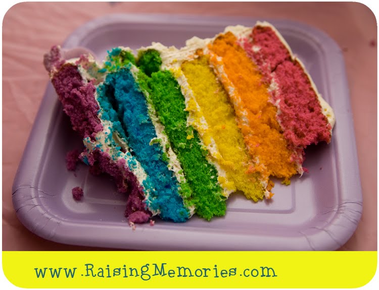 Tutorial Extra Easy DIY Rainbow Cake! (with store bought cake mix