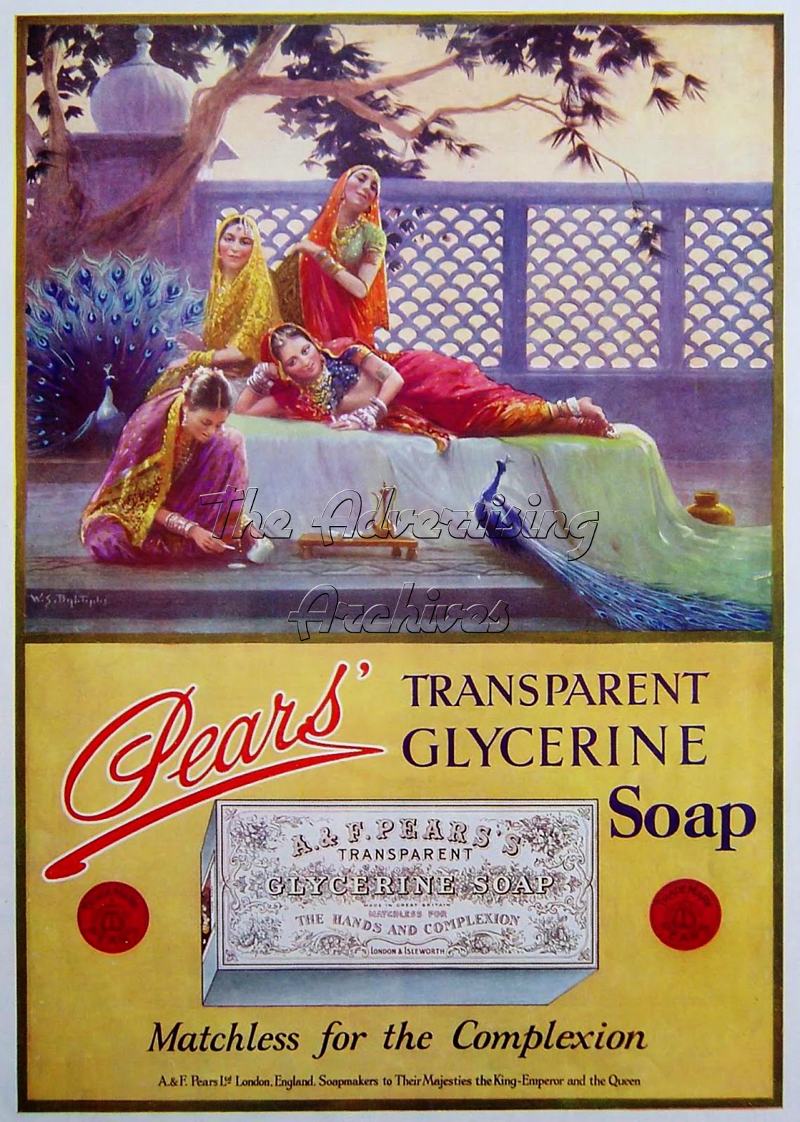 The Advertising Archives Spotlight on the Cleanest Soap..Pears