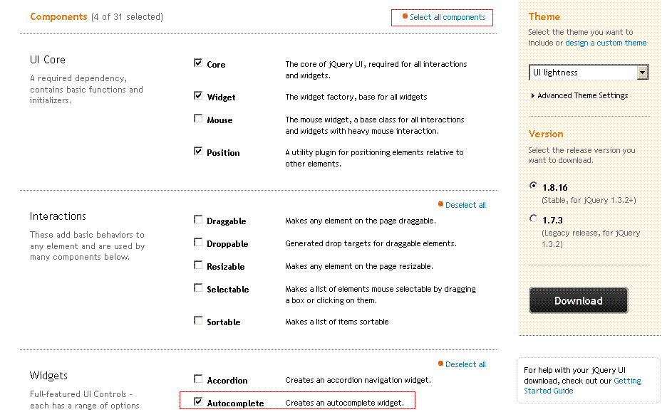 and Android technologies JQuery in an page