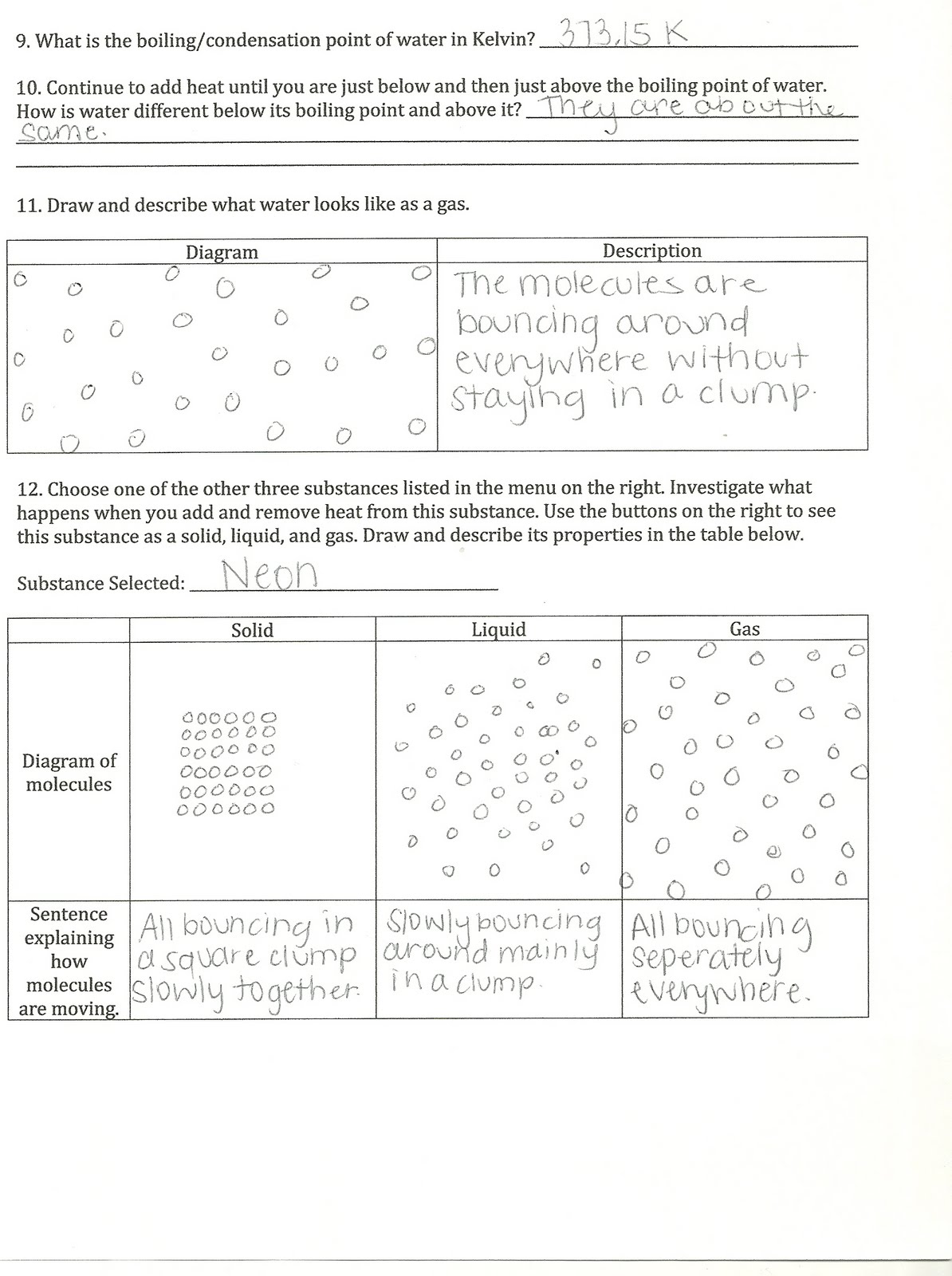 Heat And States Of Matter Worksheet Answers - Promotiontablecovers With States Of Matter Worksheet Chemistry