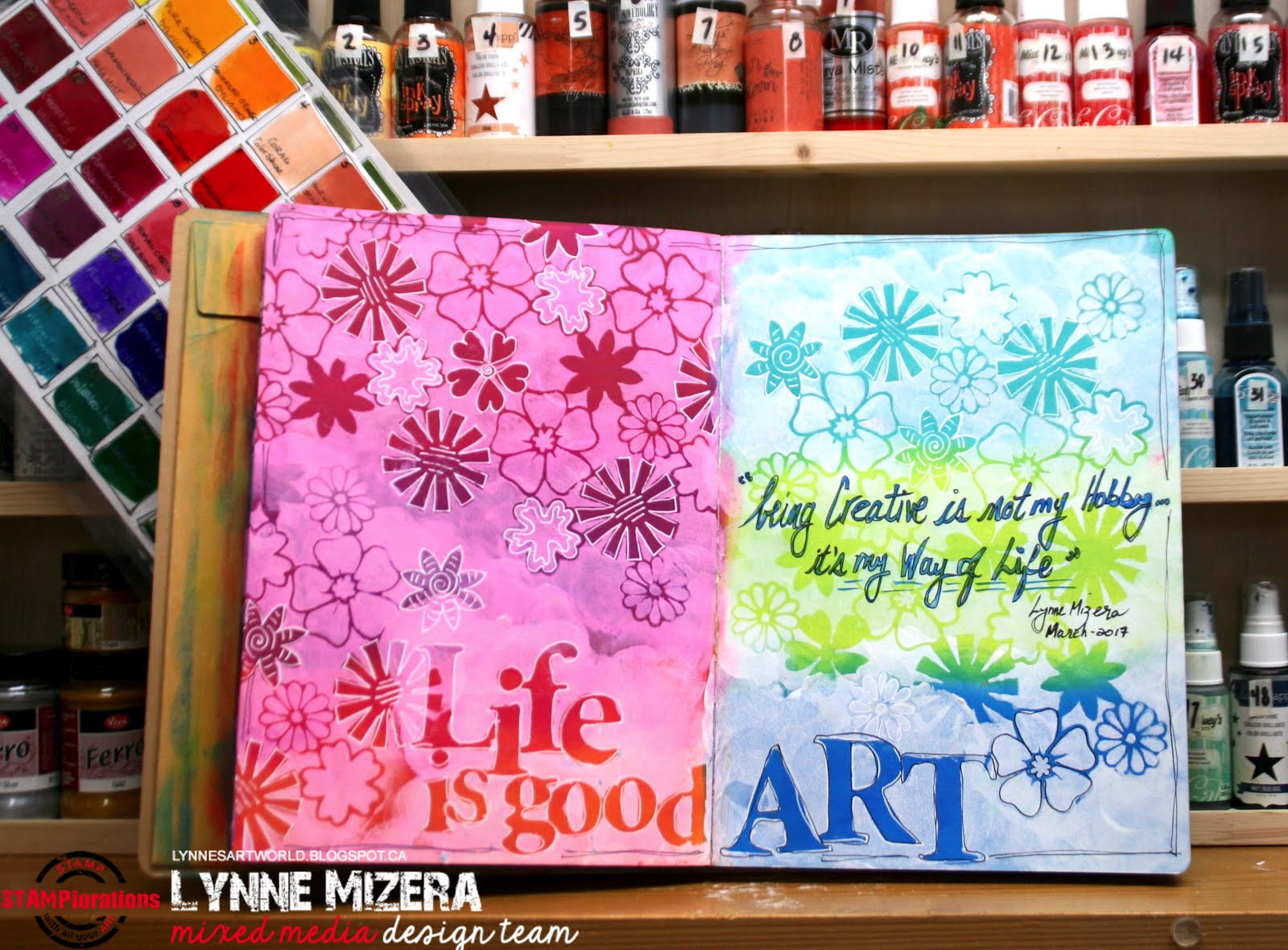 Lynne's Art World LIfe is Good ART An Art Journalling Journey