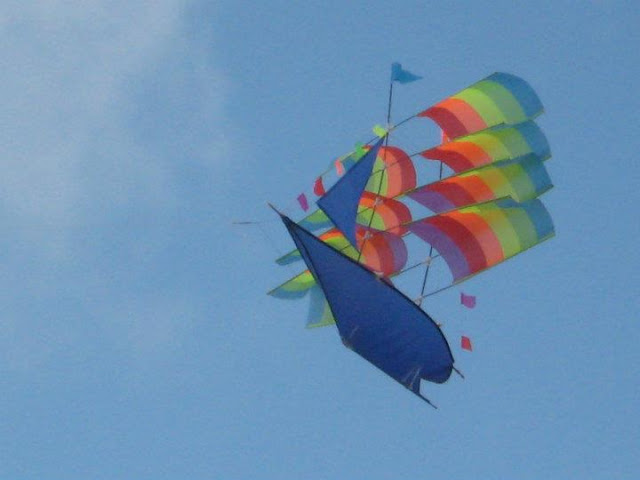 Vibrant Kite in Sky