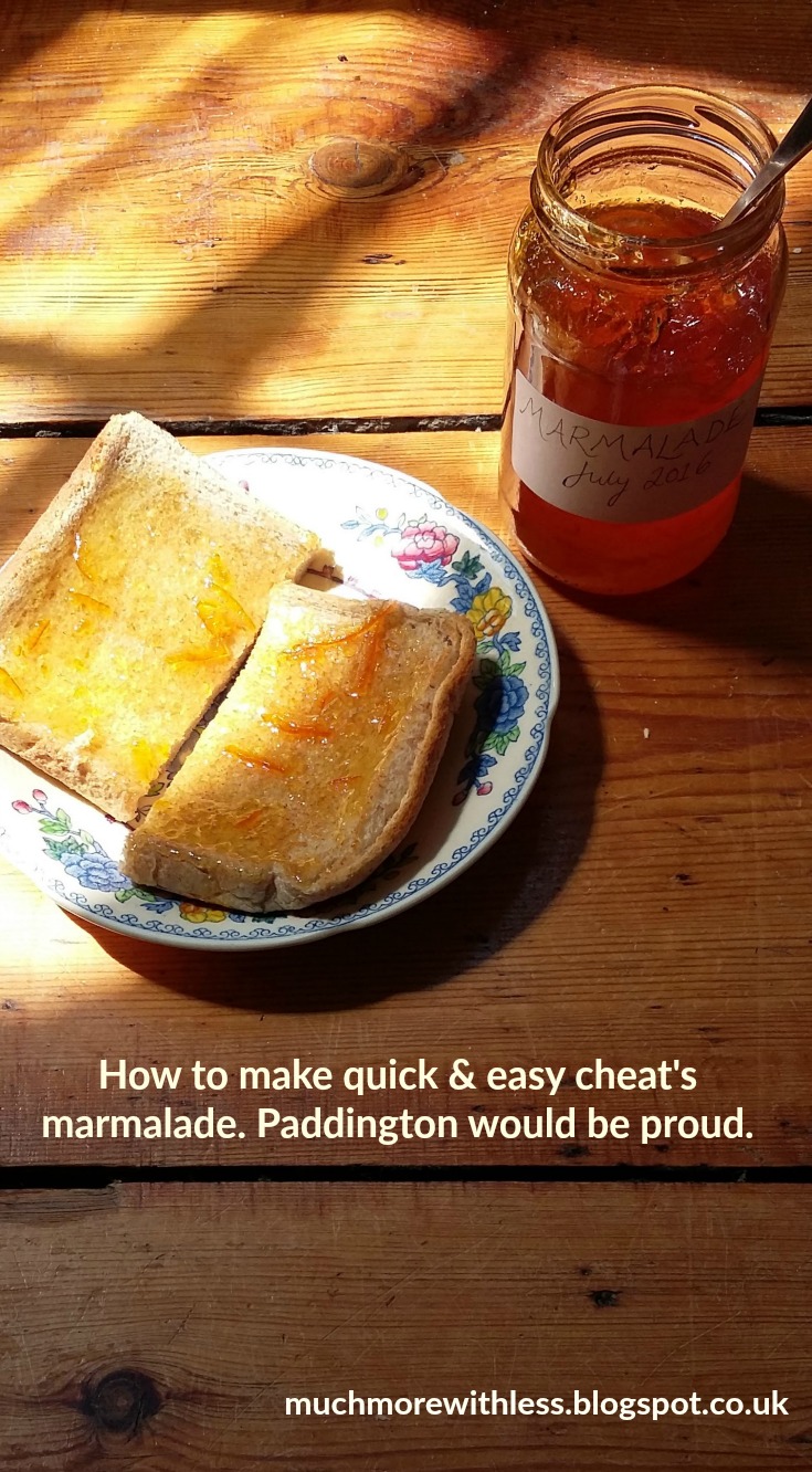 How to make cheat's marmalade Much More With Less