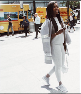 Tiwa Savage Looks Stunning As She Takes To The Street In South Africa