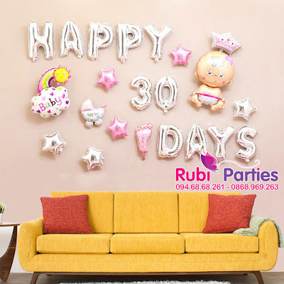 Địa chỉ bán bóng trang trí đầy tháng cho bé ở Thanh Xuân Dia chi ban bong trang tri day thang cho be o Thanh Xuan