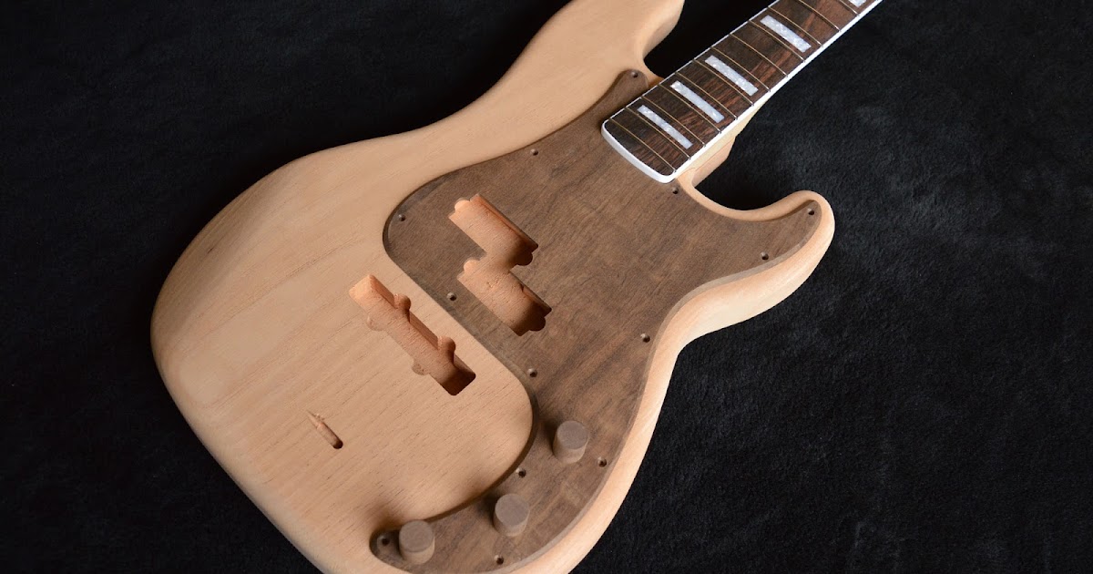 Precision Bass custom Kaiser Guitars Corpos e braços usinados em CNC