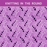 Eyelet Lace 35 -Knitting in the round