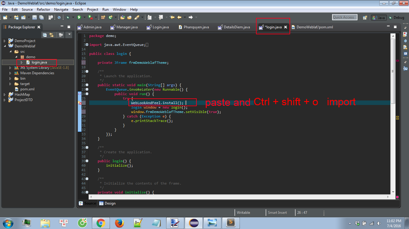 Theme java swing laf Cài đặt laf maven giao diện cho java swing