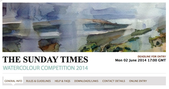 Sunday Times Watercolour Competition 2014