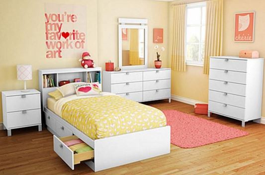 Contoh desain kamar tidur anak perempuan sederhana Contoh desain kamar tidur anak perempuan sederhana