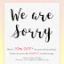We Are Sorry From Althea, Free Shipping Orders From RM99