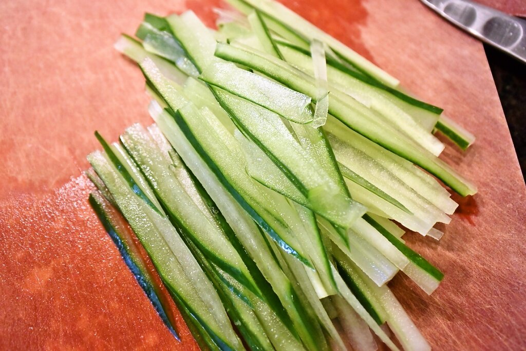 Recipes for Tom Kyuri to kinshitamago no osuimono / clear soup with