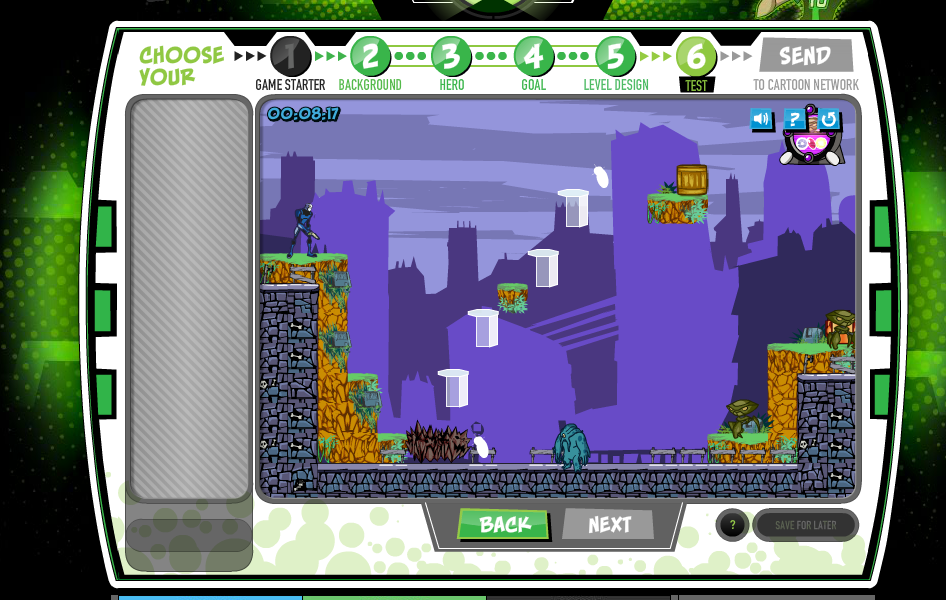 Bat Cartoon Network Game Creator Exercise