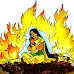 Sati - Does woman die on husband's pyre?