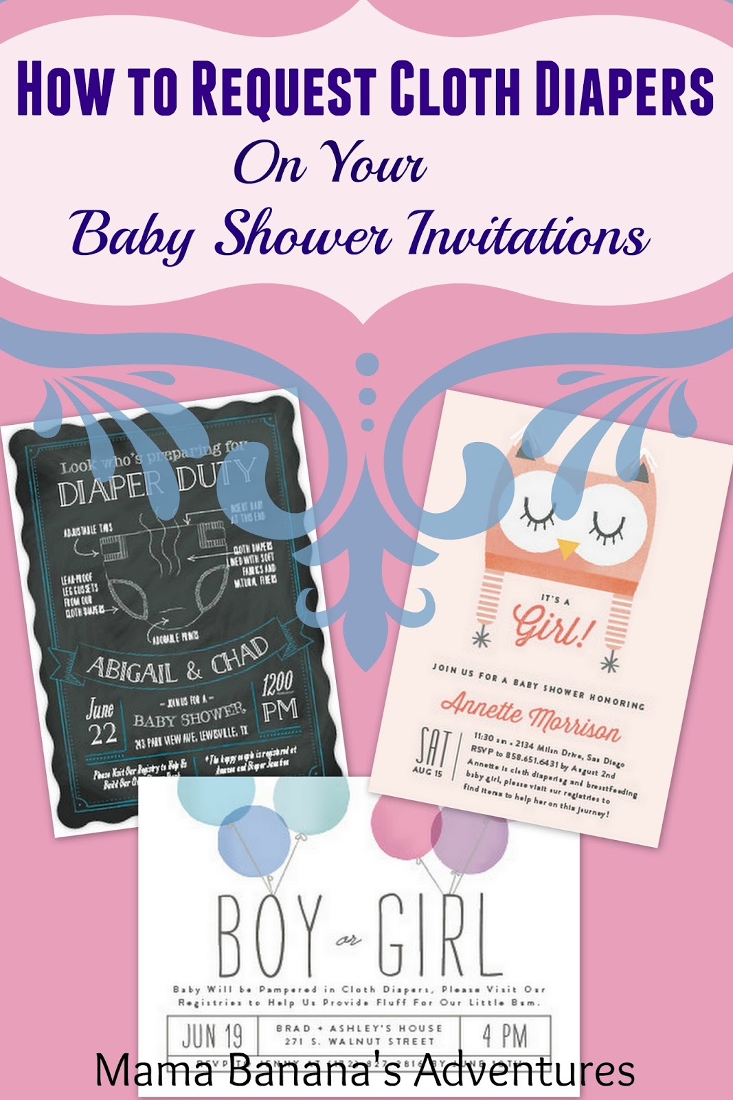 diaper shower invitation