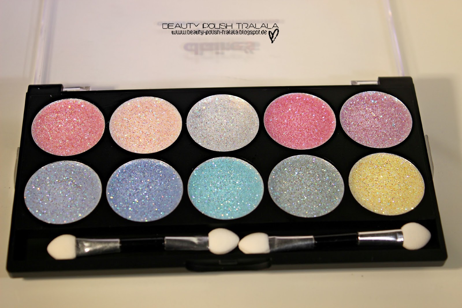 BeautyPolishTralala Review Claire's Eye Glitter Paletten