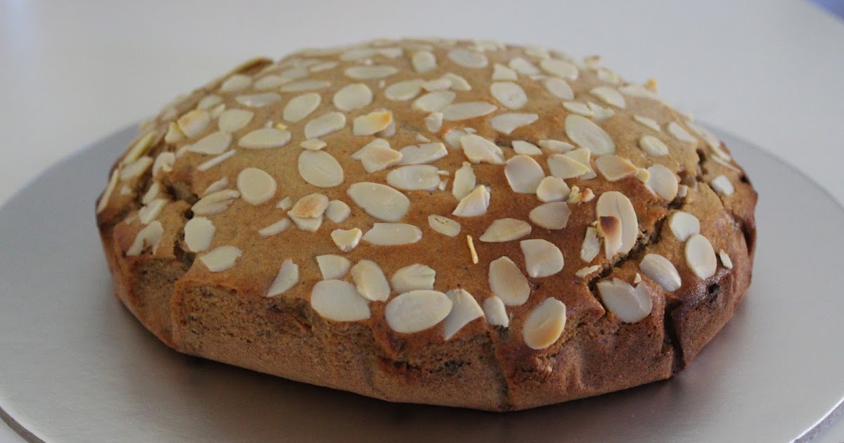 Daddy's birthday 2016 Sultana, almond and spiced crystallised ginger cake