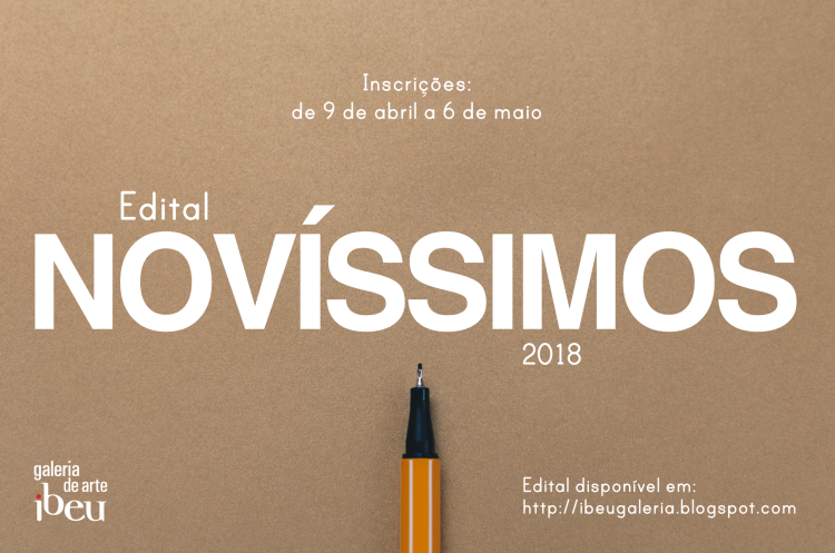 GaleriaIbeu NOVISSIMOS2018 Edital email Edital NOVÍSSIMOS 2018