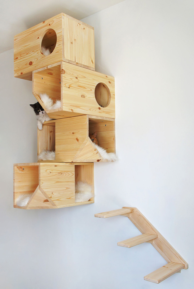 Catissa una casa modular para gatos