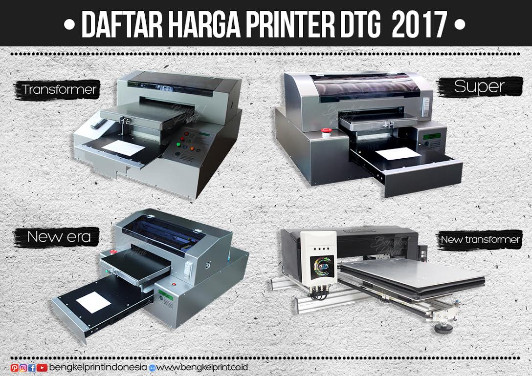 Daftar Harga Printer DTG Terbaru 2017