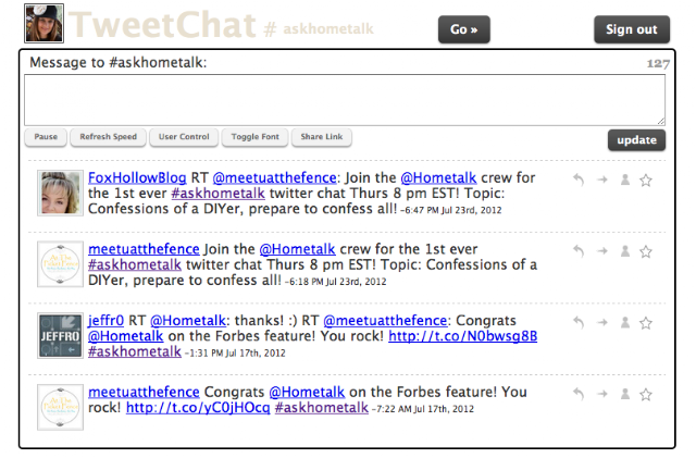 How to use Twitter 3 ways - TweetChat via Funky Junk Interiors