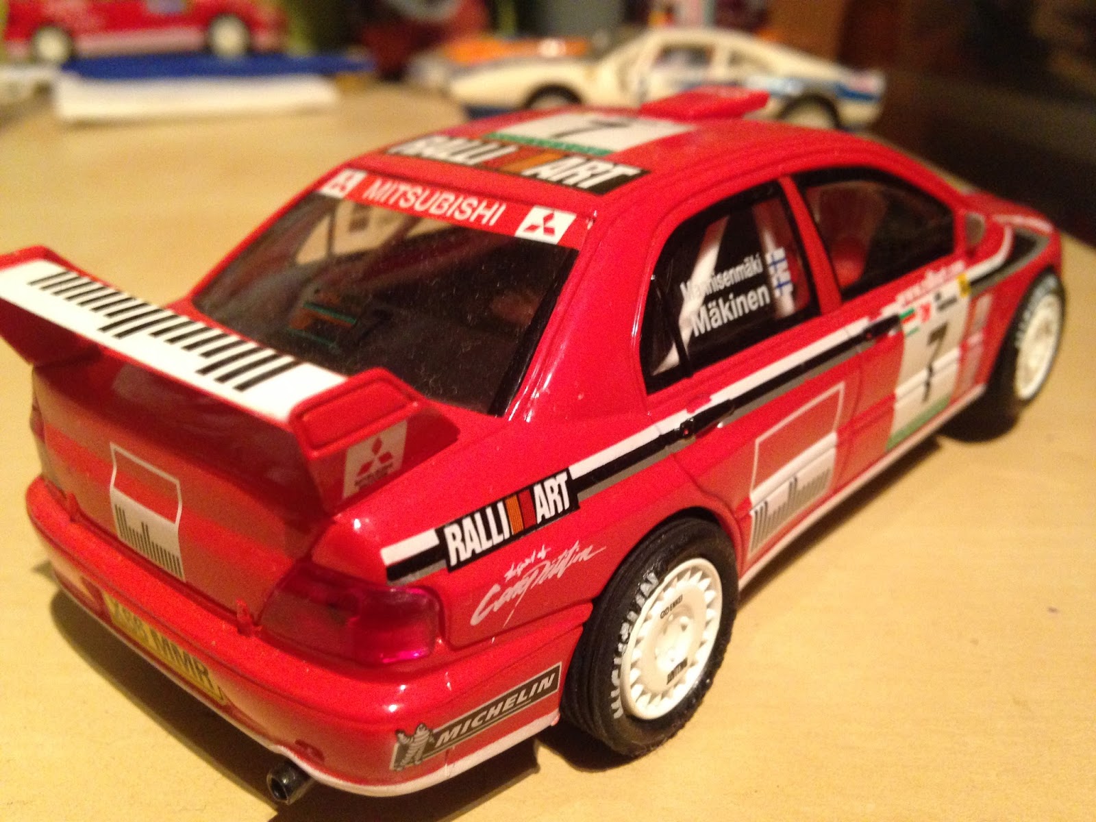 Voiture Scalextric Mitsubishi Lancer Évolution 7 WRC N°7 - Réf C2365 - Neuve Sous Boîte