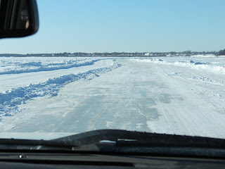 Image of an iced road