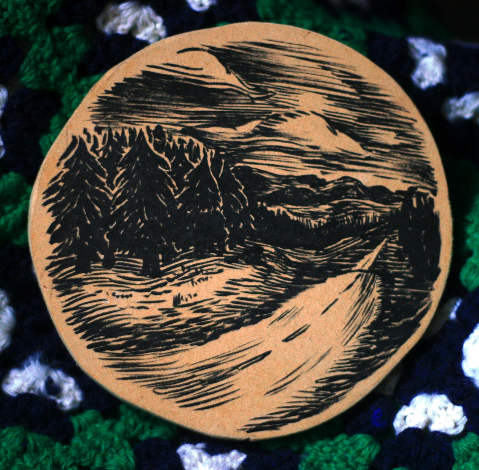 Jazz Greenhill Illustration.: Wood drawings are the future.