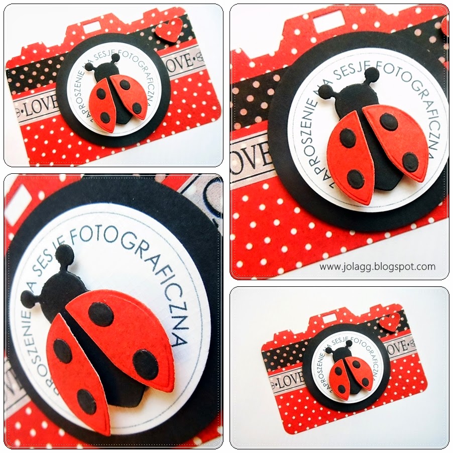 Cardmaking By Jolagg Zaproszenia Na Sesję Z Biedronką