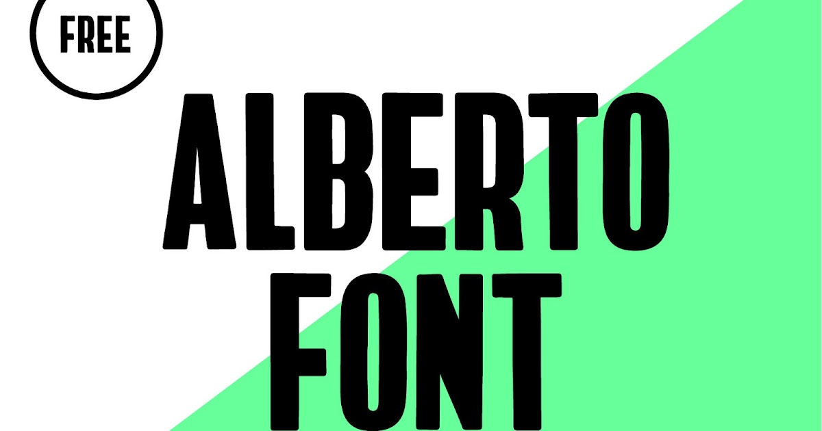 Free PSD Goodies and Mockups for Designers: ALBERTO FREE FONT