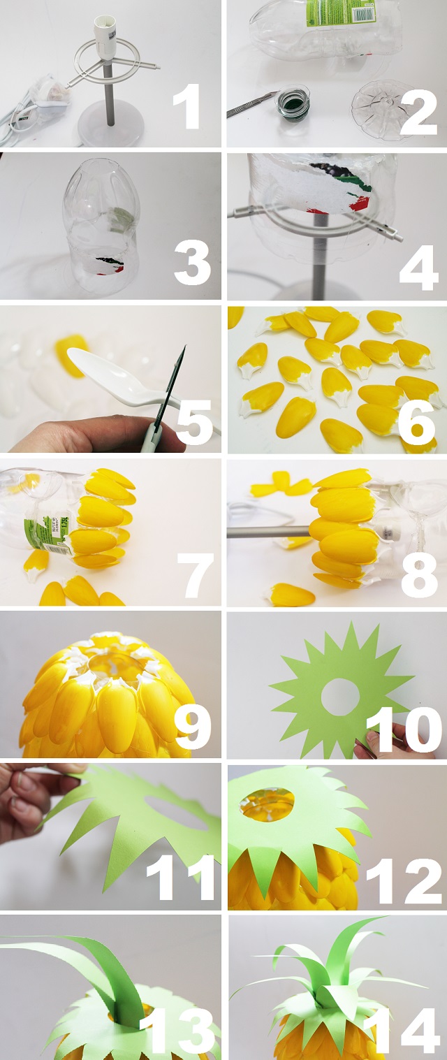 How To Make A Pineapple Spoon Lamp - Fun DIY Projects and Home Decor Idea
