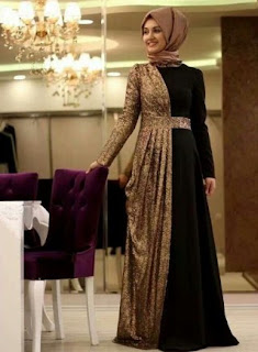 Model Baju Kondangan Muslimah Brokat Satin Model Baju Kondangan Muslimah Brokat Satin