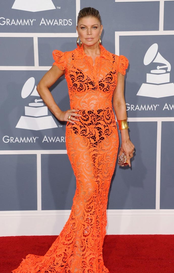 Fergie en la 54 edición de los premios Grammy's BLACK EYED PEAS