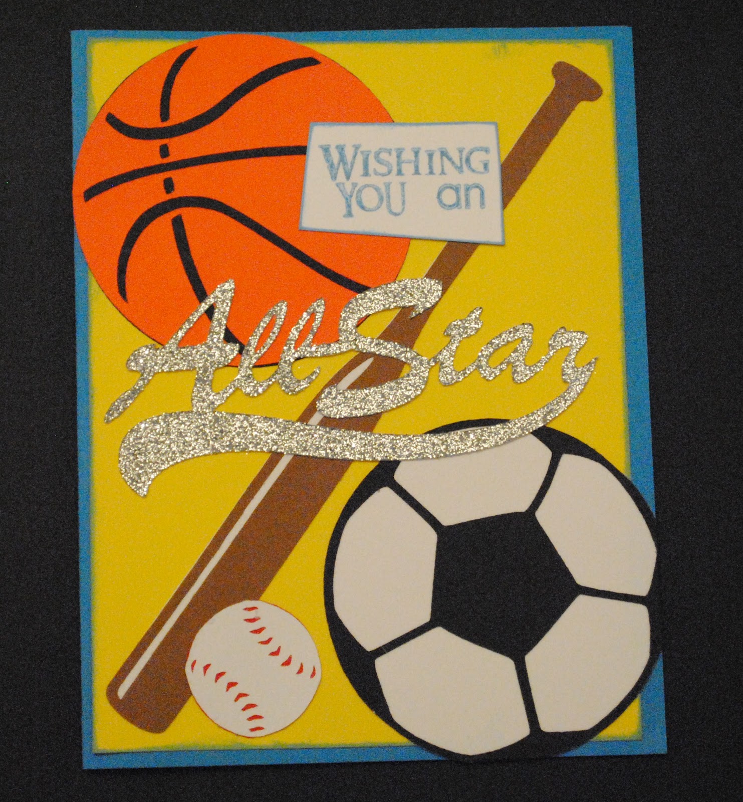 K E Kreations Sports Theme Birthday Card