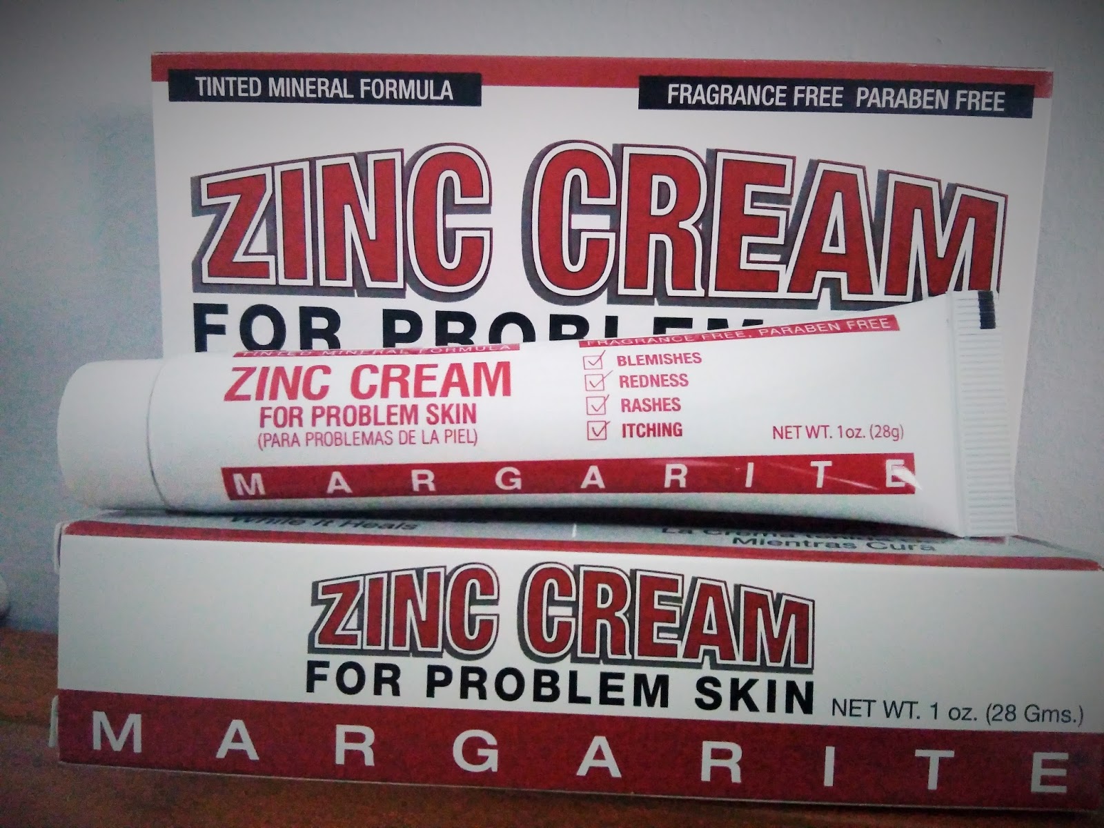 Crema de zinc de MARGARITE COSMETICS. HORMIGARIMIA