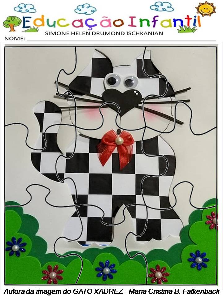 Jogos de Quebra cabeça da Gatos para imprimir