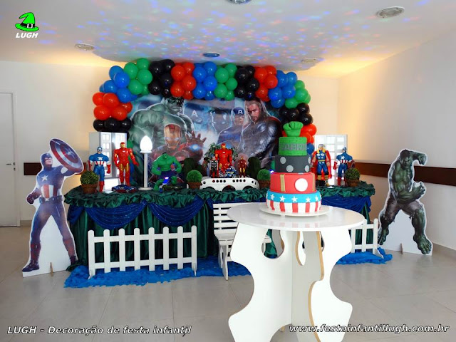 Decoração festa infantil tema Vingadores - aniversário