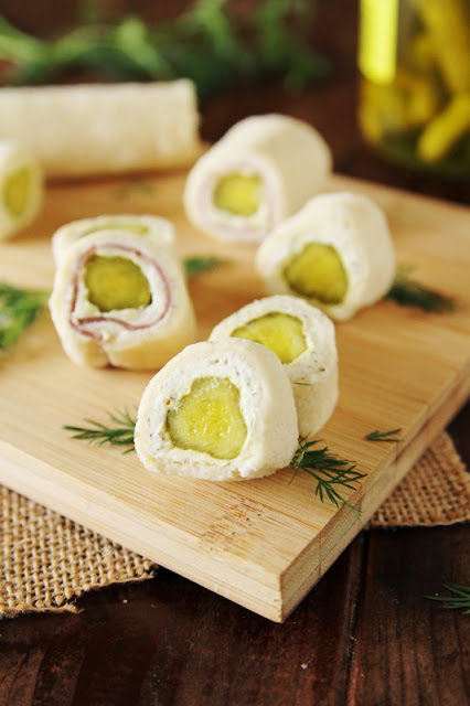 Dill Pickle Bites ~ the crunch and zing of dill pickles in a tasty little bite! www.thekitchenismyplayground.com Dill Pickle Bites ~ the crunch and zing of dill pickles in a tasty little bite! www.thekitchenismyplayground.com