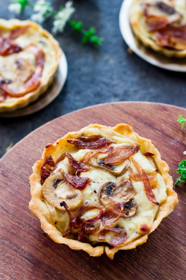 Caramelized Onion Mushroom Tart