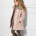Girls' Vintage Color Block Collar Coats