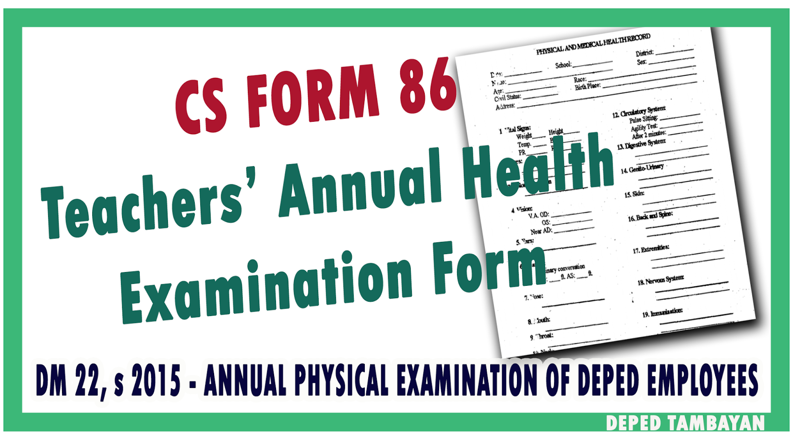 Deped Memorandum No. 22, s 2015