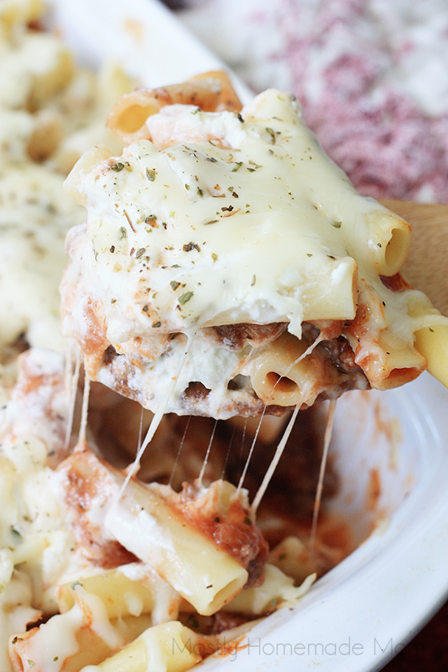 Ziti Lasagna Mostly Homemade Mom