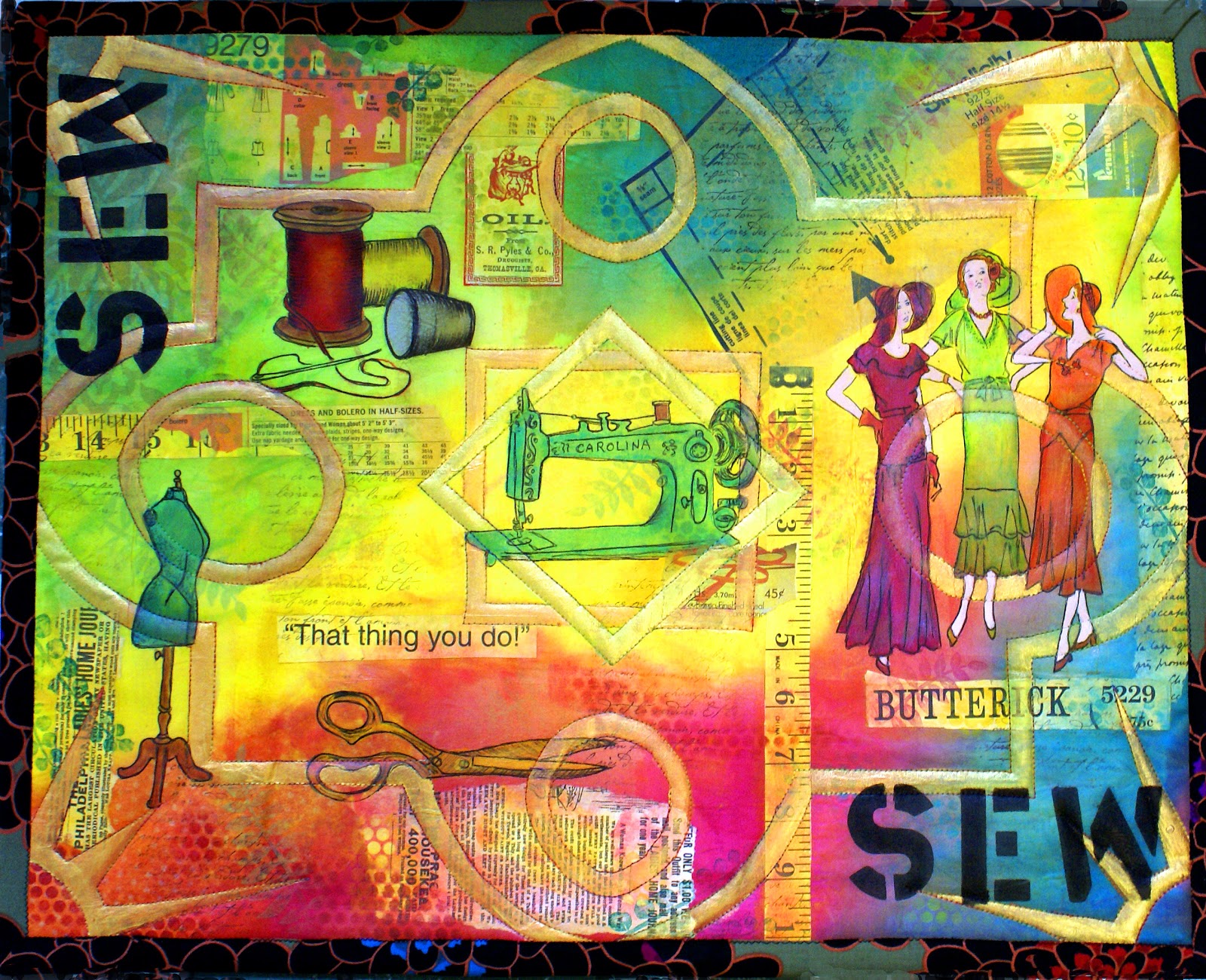Adventures in Art Mixed Media Art Quilt