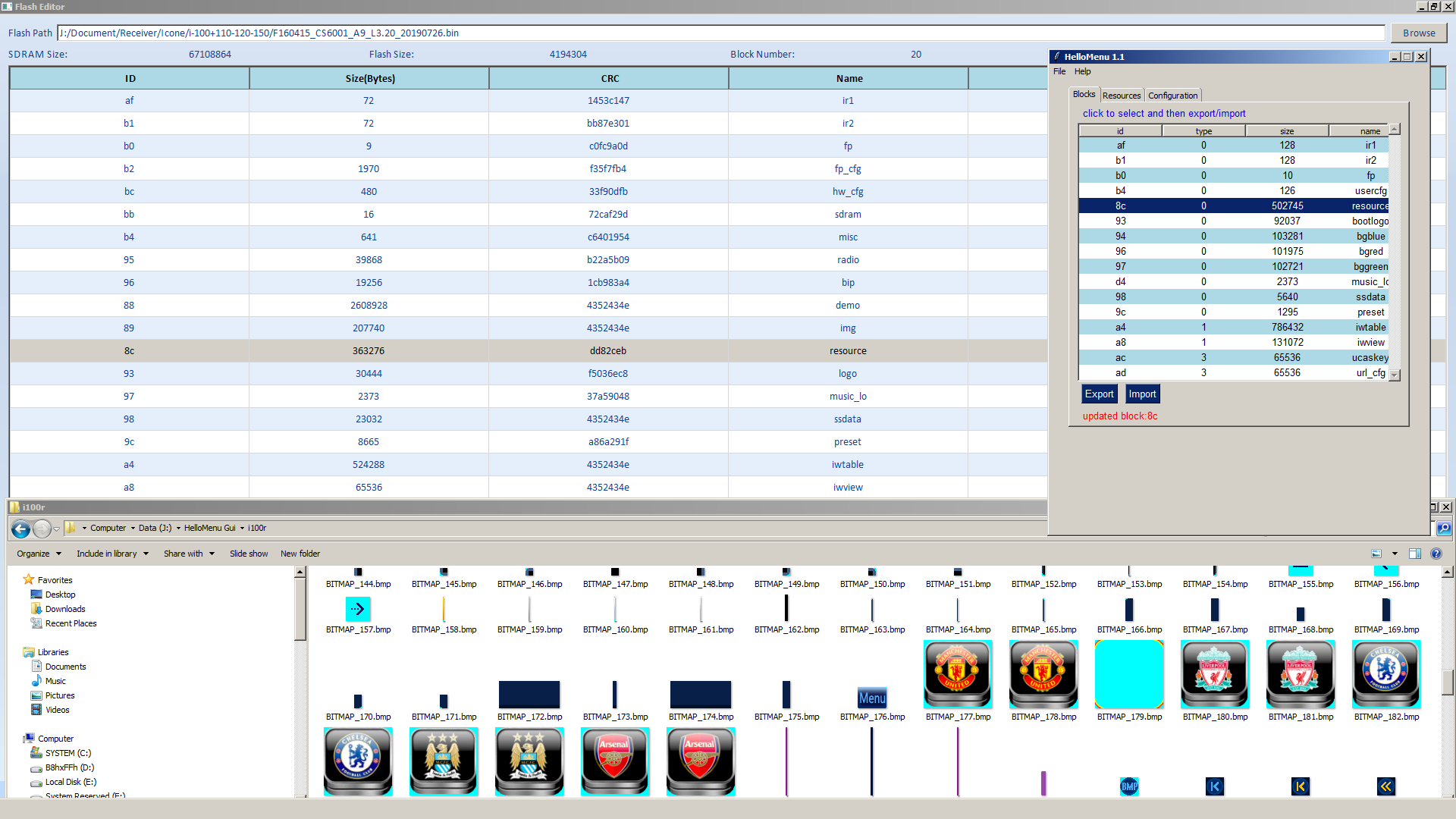 Convert Image Chipset Montage Memakai HelloMenu GUI
